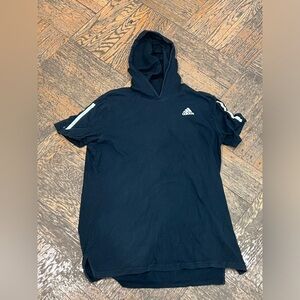 Adidas Men's Black Hoodie Shirt